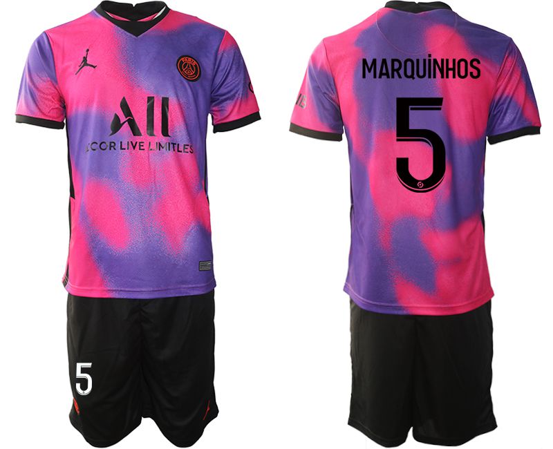 Men 2020-2021 Club Paris St German away purple #5 Soccer Jersey
